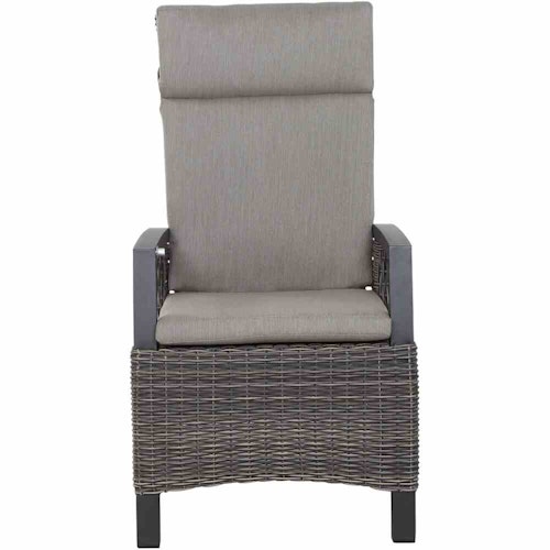 Siena Garden Dining Sessel CORIDO MOVE, Aluminium Anthrazit / Gardino-Geflecht Charcoal Grey / Kissen 100 % Polypropylen Taupe meliert - Abverkauf