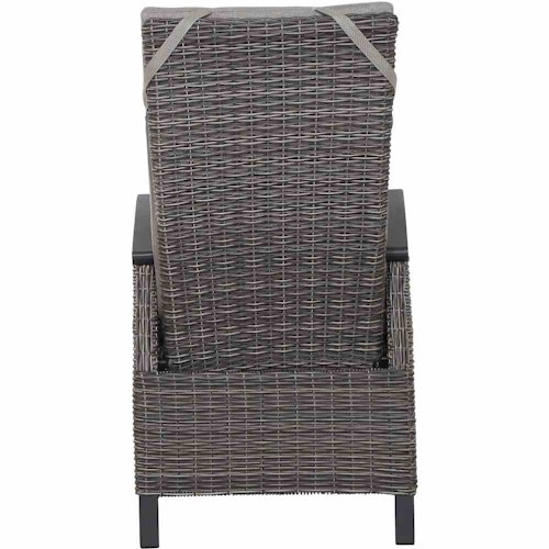 Siena Garden Dining Sessel CORIDO MOVE, Aluminium Anthrazit / Gardino-Geflecht Charcoal Grey / Kissen 100 % Polypropylen Taupe meliert - Abverkauf