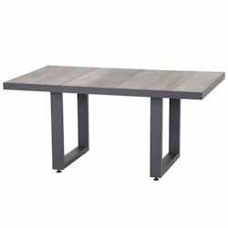 Siena Garden Loungetisch CORIDO 140 x 85 x 65 cm, Aluminium Anthrazit / Keramik Washed Grey
