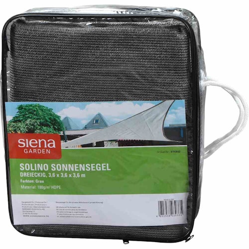 Siena Garden Sonnensegel SOLINO 3-eckig, HDPE (180g/m²) - Abverkauf 