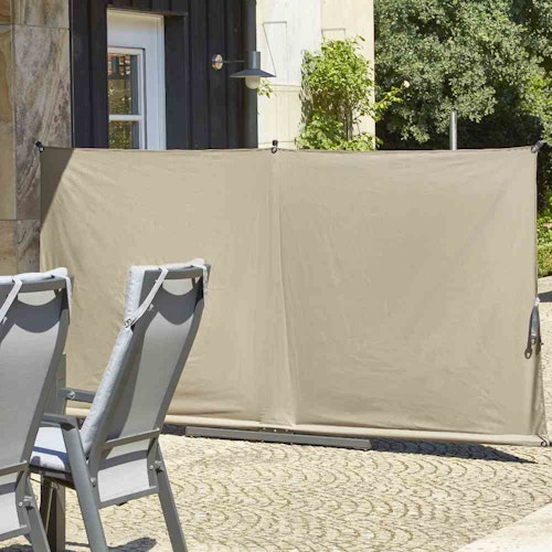 Siena Garden Sichtschutz BEN 280 x 150 cm, Stahl Anthrazit / 100 % Polyester (250 g/m²) - Abverkauf 