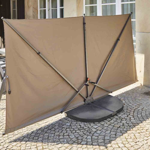 Siena Garden Sichtschutz BEN 280 x 150 cm, Stahl Anthrazit / 100 % Polyester (250 g/m²) - Abverkauf 