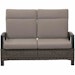 Siena Garden 2-Sitzer Sofa CORIDO, Aluminium Anthrazit / Polyrattan Charcoal Grey / Kissen 100 % Polypropylen Taupe meliertBild