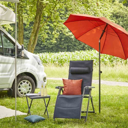 Siena Garden Campinghocker Premium, Aluminium Anthrazit / AirMesh (100 % Polyester) Anthrazit - Abverkauf