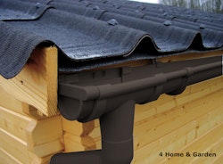 Kunststoff Dachrinnenset für Skan Holz Pavillon Colmar