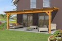Vorschaubild Skan Holz Terrassendach Ancona Leimholz o. Mittelpfosten 648 cm