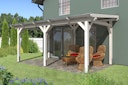 Vorschaubild Skan Holz Siena aus Leimholz mit Mittelpfosten Breite 541 cm freistehende Terrassenüberdachung