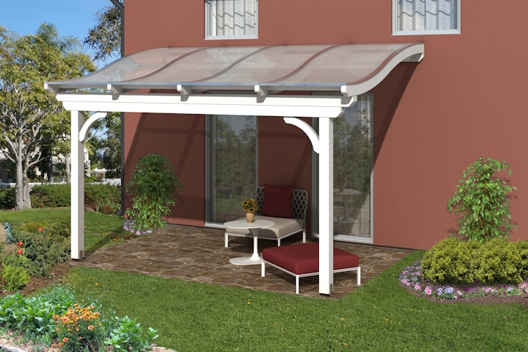 Skan Holz Terrassenüberdachung Verona o. Mittelpfosten Breite 434 cm
