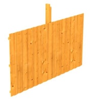 Skan Holz Rückwand für Leimholz Einzel- Carports - Deckelschalung