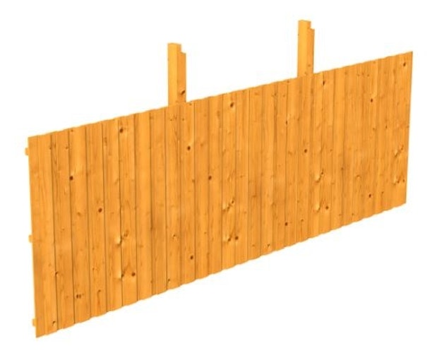 Skan Holz Rückwand für Leimholz Doppel- Carports - Deckelschalung Bild