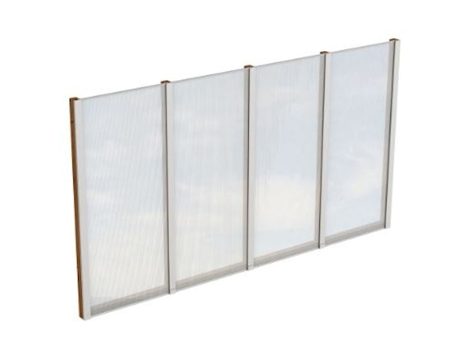 Skan Holz Seitenwände aus Polycarbonat für Terrassendach (freistehend)