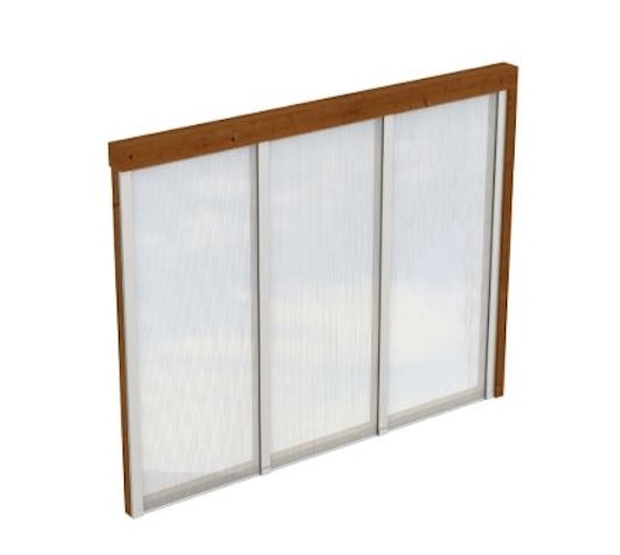 Skan Holz Seitenwände aus Polycarbonat für Terrassendach (Wandanbau)