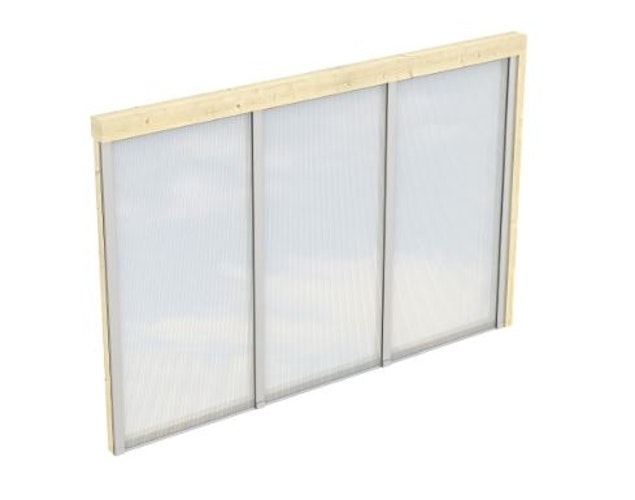 Skan Holz Seitenwände aus Polycarbonat für Terrassendach (Wandanbau)