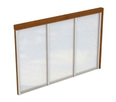 Skan Holz Seitenwände aus Polycarbonat für Terrassendach (Wandanbau)