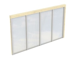 Skan Holz Seitenwände aus Polycarbonat für Terrassendach (Wandanbau)