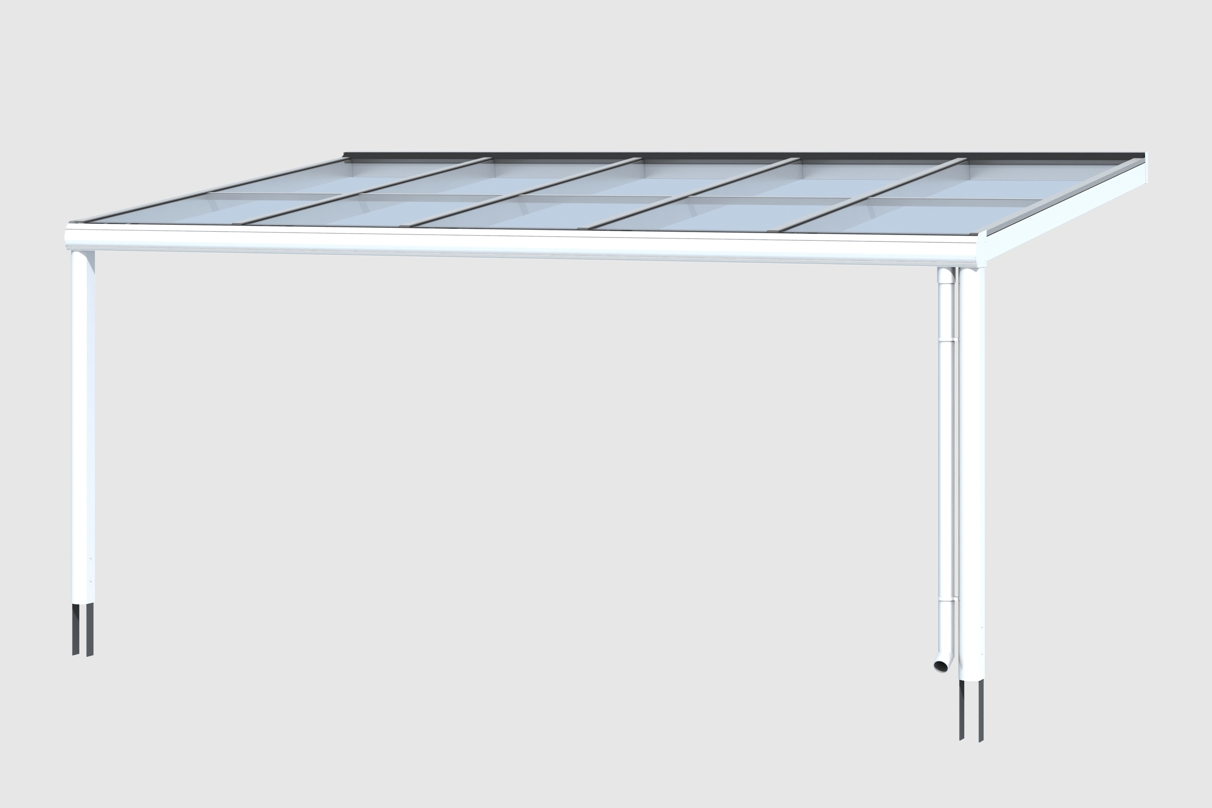 Vorschaubild Galerie Skan Holz Aluminium Terrassenüberdachung Modena Breite 541 cm