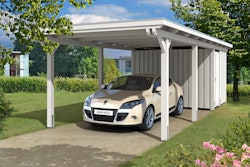 Skan Holz Emsland - Flachdach Carport aus Leimholz Breite 354 cm