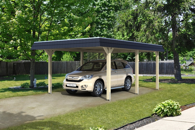 Skan Holz Wendland - Walmdach Carport aus Leimholz Breite 409 cm Bild