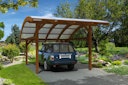 Vorschaubild Skan Holz Schwaben - Bogendach Einzelcarport aus Leimholz Breite 434 cm