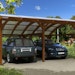 Skan Holz Schwaben - Bogendach Doppelcarport aus Leimholz Breite 648cmBild