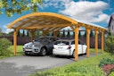 Vorschaubild Skan Holz Franken - Bogendach Doppelcarport aus Leimholz Breite 635 cm Bild