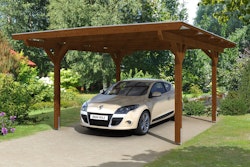 Skan Holz Odenwald - Design Einzel Carport aus Leimholz Breite 428 cm