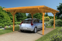 Skan Holz Odenwald - Design Einzel Carport aus Leimholz Breite 428 cm