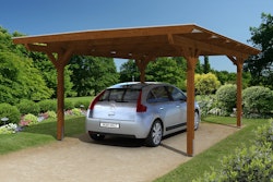 Skan Holz Odenwald - Design Einzel Carport aus Leimholz Breite 428 cm