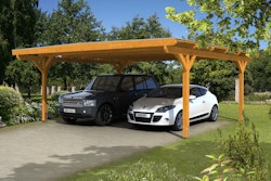 Skan Holz Odenwald - Design Doppel Carport aus Leimholz Breite 640 cm