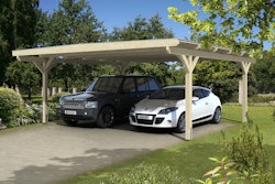 Skan Holz Odenwald - Design Doppel Carport aus Leimholz Breite 640 cm