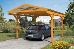 Skan Holz Westerwald Design Einzelcarport aus Leimholz Breite 362 cm