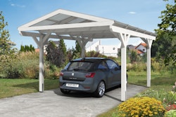 Skan Holz Westerwald Design Einzelcarport aus Leimholz Breite 362 cm