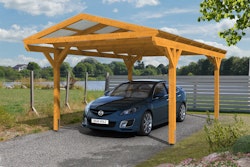 Skan Holz Westerwald Design Einzelcarport aus Leimholz Breite 362 cm