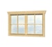 Skan Holz Doppelfenster für 28 mm Blockbohlenhäuser Dreh-FunktionBild