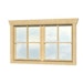 Skan Holz Doppelfenster für 28 mm Blockbohlenhäuser Dreh-Funktion