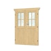 Skan Holz Doppeltür halbverglast für 28 mm Blockbohlenhäuser (A)Bild