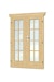 Skan Holz Doppeltür vollverglast für 28 mm Blockbohlenhäuser Echtglas (B)Bild