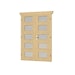 Skan Holz Doppeltür vollverglast für 28 mm Blockbohlenhäuser Milchglas (C)Bild
