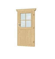 Skan Holz Einzeltür für 28 mm Blockbohlenhäuser