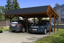 Vorschaubild Skan Holz Harz - Pultdach Doppelcarport aus Nadelholz Breite 624 cm