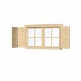Skan Holz Fensterläden für Gartenhäuser DoppelfensterZubehörbild