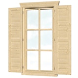 Skan Holz Fensterläden für Blockbohlenhäuser EinzelfensterZubehörbild
