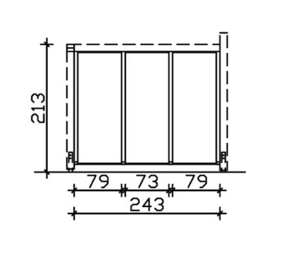 Skan Holz Seitenwände aus Polycarbonat für Terrassendach (freistehend) Bild