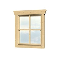 Skan Holz Einzelfenster für 28 mm Blockbohlenhäuser
