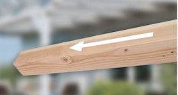 Skan Holz Pfostenverlängerung für Terrassenüberdachung Douglasie 12 x 12 cmZubehörbild