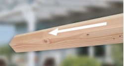 Skan Holz Pfostenverlängerung für Terrassenüberdachung Douglasie 12 x 12 cm