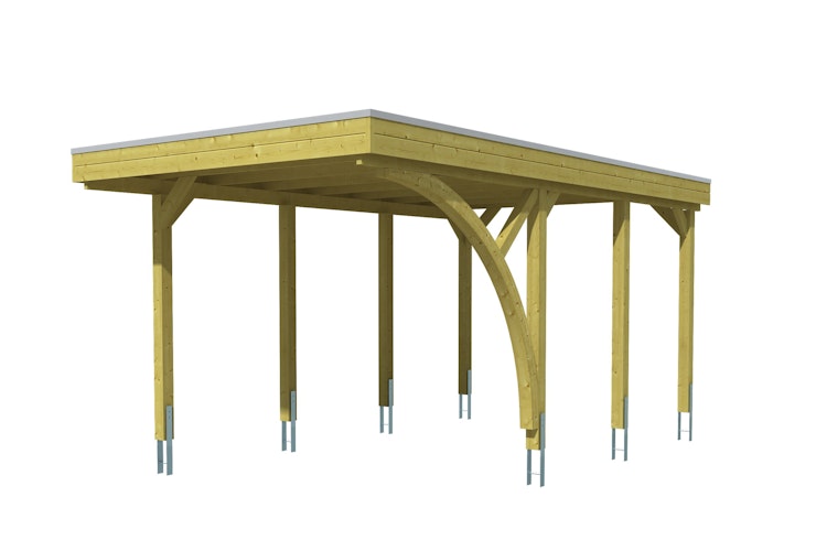 Skan Holz Carport Friesland 314x555 cm inkl. 1 Einfahrtsbogen Sparset 5