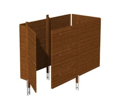 Skan Holz Abstellraum C1 für Carports - Profilschalung