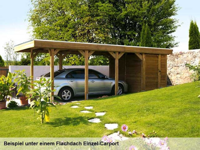 Skan Holz Abstellraum C4 für Carports - Profilschalung Bild