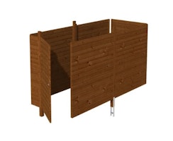 Skan Holz Abstellraum C3 für Carports - Profilschalung